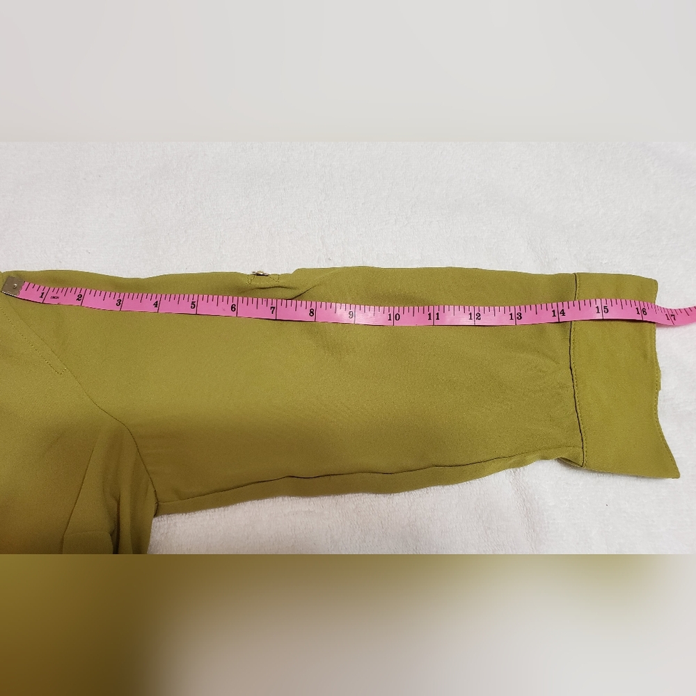 Catherine Malandrino Green Blouse 3/4 Sleeve Size S - Picture 10 of 11